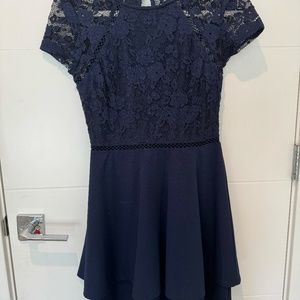 Blue Lacy Dress by City Studio